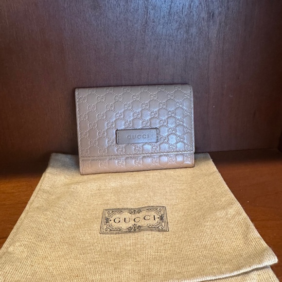 Gucci microguccdssima leather wallet - Picture 1 of 5